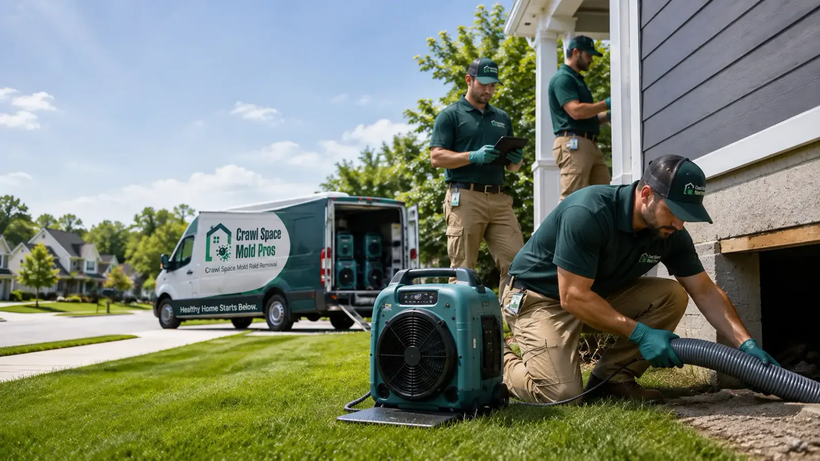 Crawl Space Mold Removal in Logan, IL